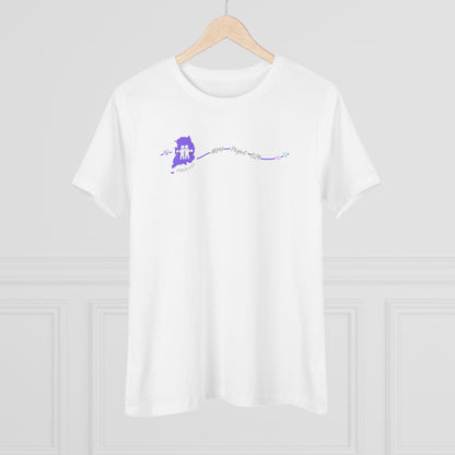 AP529 Korea Heartline Logo Women's Relaxed Jersey Short Sleeve Tee