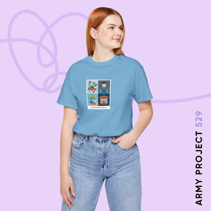 Namjoon Short Sleeve Shirt - Funny Fanmade BTS Merch - Care Instructions - Soft Unisex T-Shirt