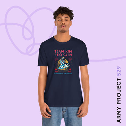 Jin Short Sleeve Shirt - Team Kim Seokjin - Fanmade BTS Merch - Unisex Jersey T-Shirt