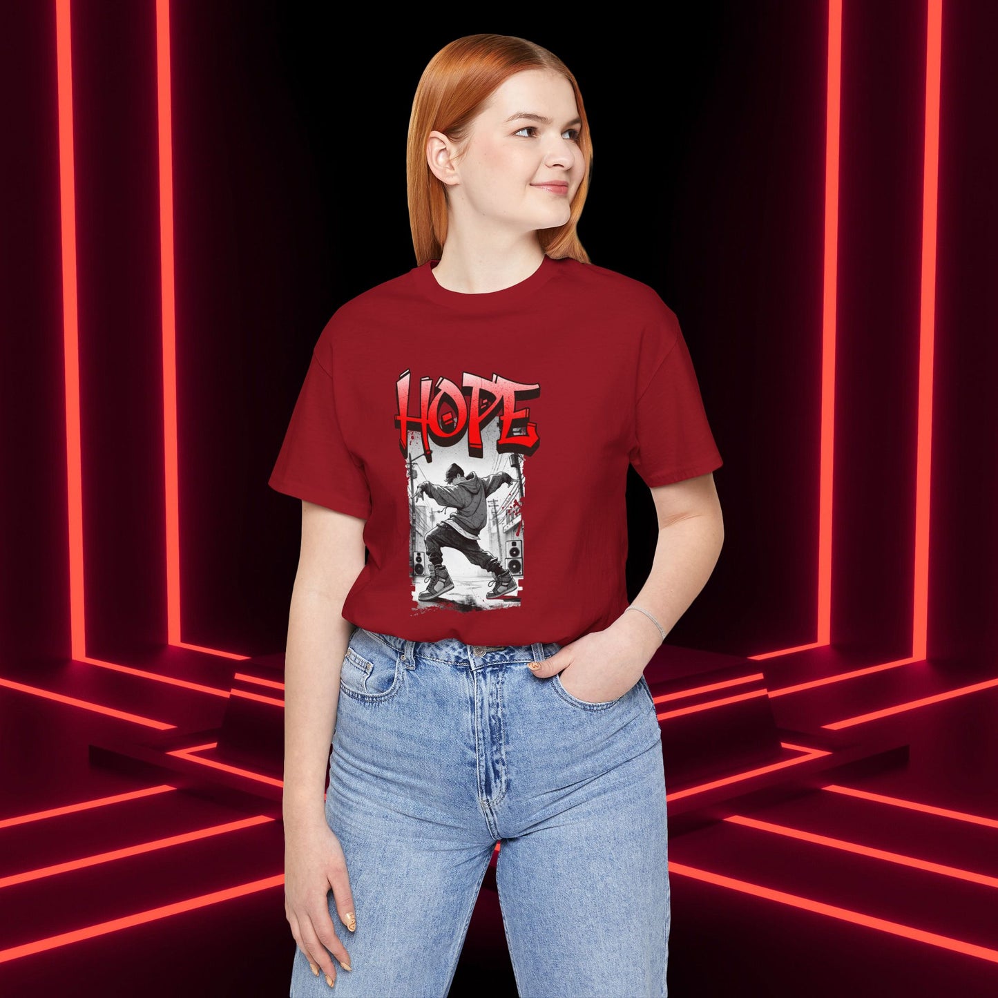 Hobi Concert Short Sleeve Shirt - HOTS with Hope (Stop Sign Ver.) - Fanmade BTS Merch - Soft Unisex T-Shirt