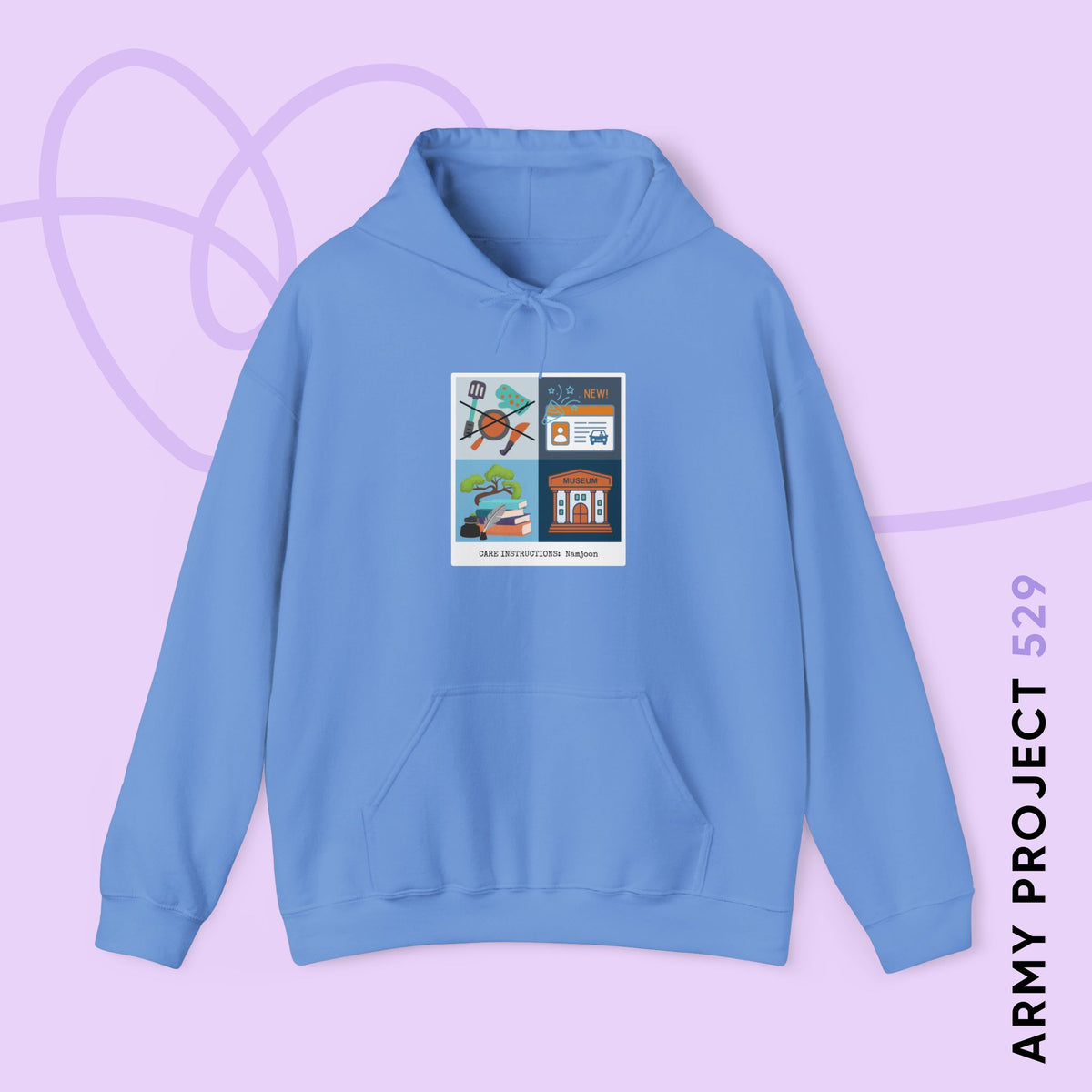 Namjoon Hoodie - Care Instructions - Cozy Unisex Sweatshirt