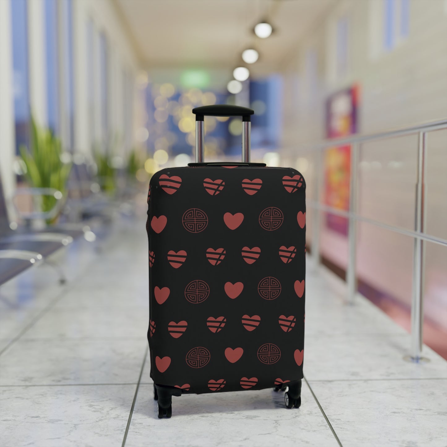 OT7 Luggage Cover - Three Hearts - Bangtan Travel Accessories