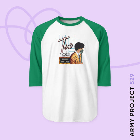Taehyung 1950s Retro Series Unisex 3\4 Sleeve Baseball Tee