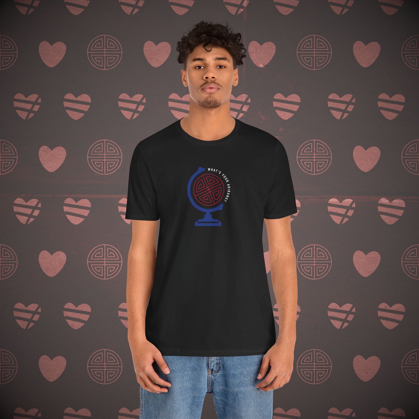 OT7 Short Sleeve Shirt - What's Your Arirang? Globe and Cities - Unisex Jersey T-Shirt