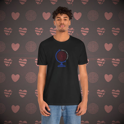 OT7 Short Sleeve Shirt - What's Your Arirang? Globe and Cities - Unisex Jersey T-Shirt