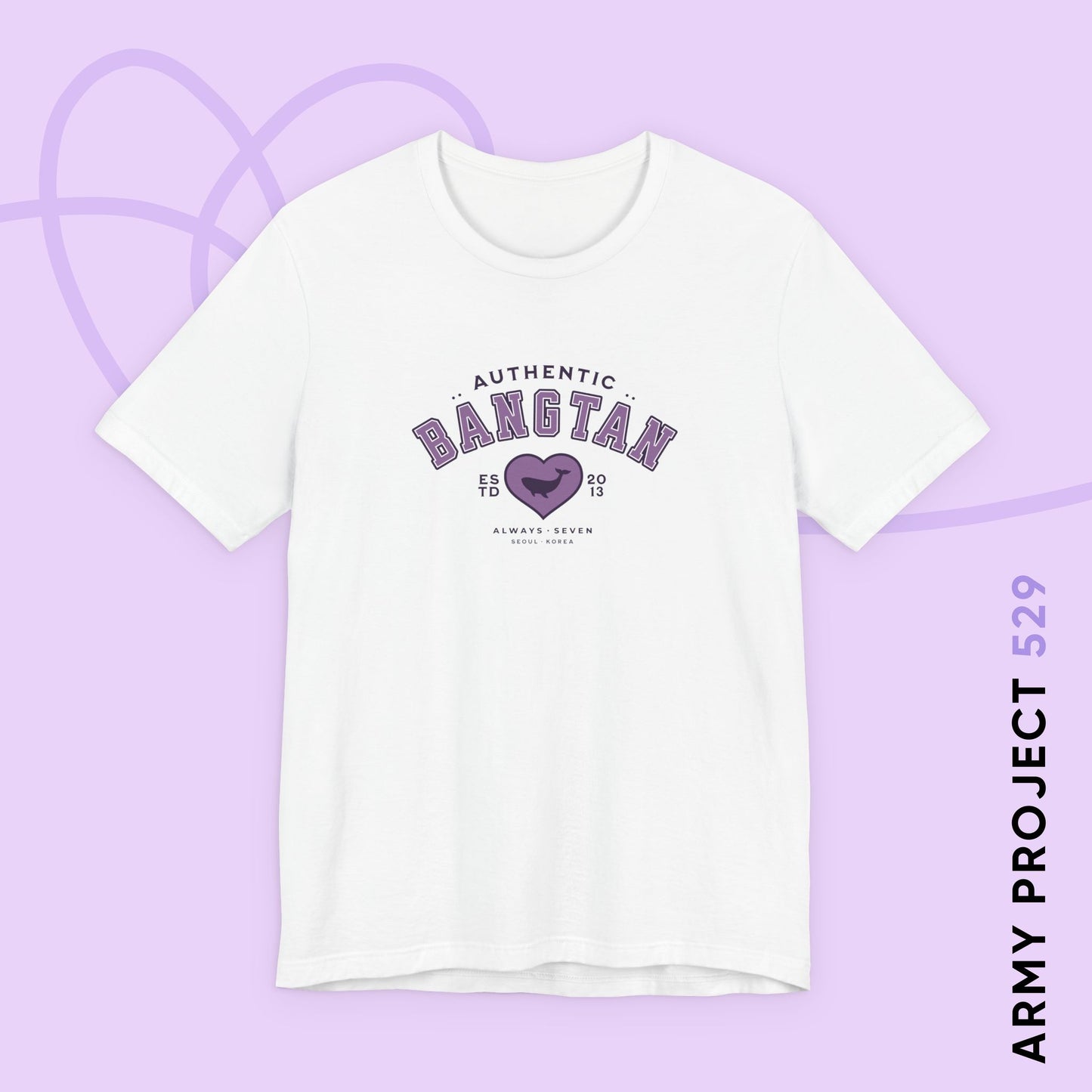 OT7 Short Sleeve Shirt - Bangtan Athletics - Fanmade BTS Merch - Unisex Jersey T-Shirt