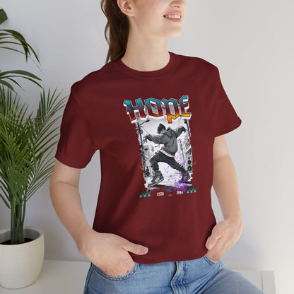 Hobi Short Sleeve Shirt - Fanmade BTS Retro Series - 90s Hip-Hop Aesthetic - Soft Unisex T-Shirt
