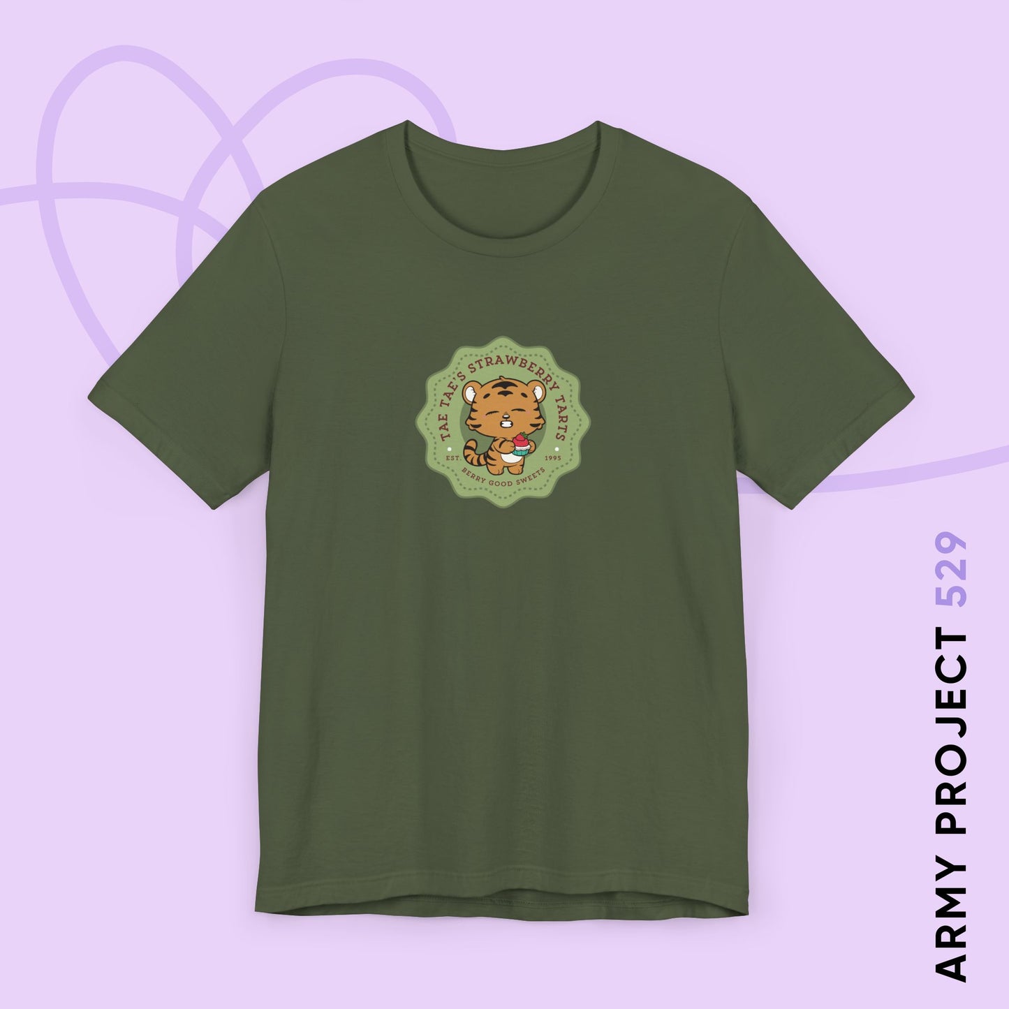 Tae Tae Strawberry Tarts Bakery Series Unisex Jersey Short Sleeve Tee