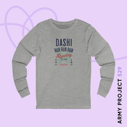 OT7 Long Sleeve Shirt - Dashi Running Club - Fanmade BTS Merch - Unisex Jersey T-Shirt