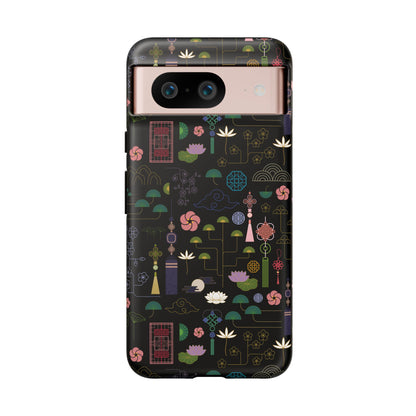 Norigae Night Garden Tough Phone Case - Elegant K-Pop Merch - iPhone, Galaxy, Pixel Cover