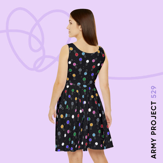 Ma City Map Lightstick Skater Dress
