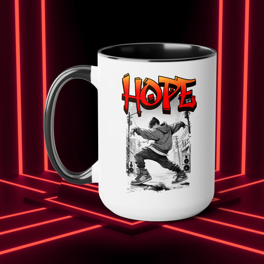 Hobi Concert Coffee Mug - HOTS with Hope - Fanmade BTS Drinkware - 15 oz Ceramic