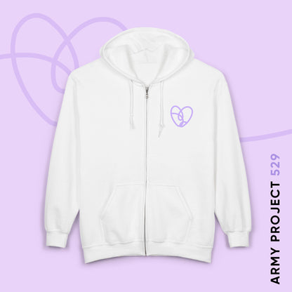ARMY Project 529 Logo Unisex Heavy Blend™ Full Zip Hooded Sweatshirt