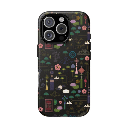 Norigae Night Garden Tough Phone Case - Elegant K-Pop Merch - iPhone, Galaxy, Pixel Cover