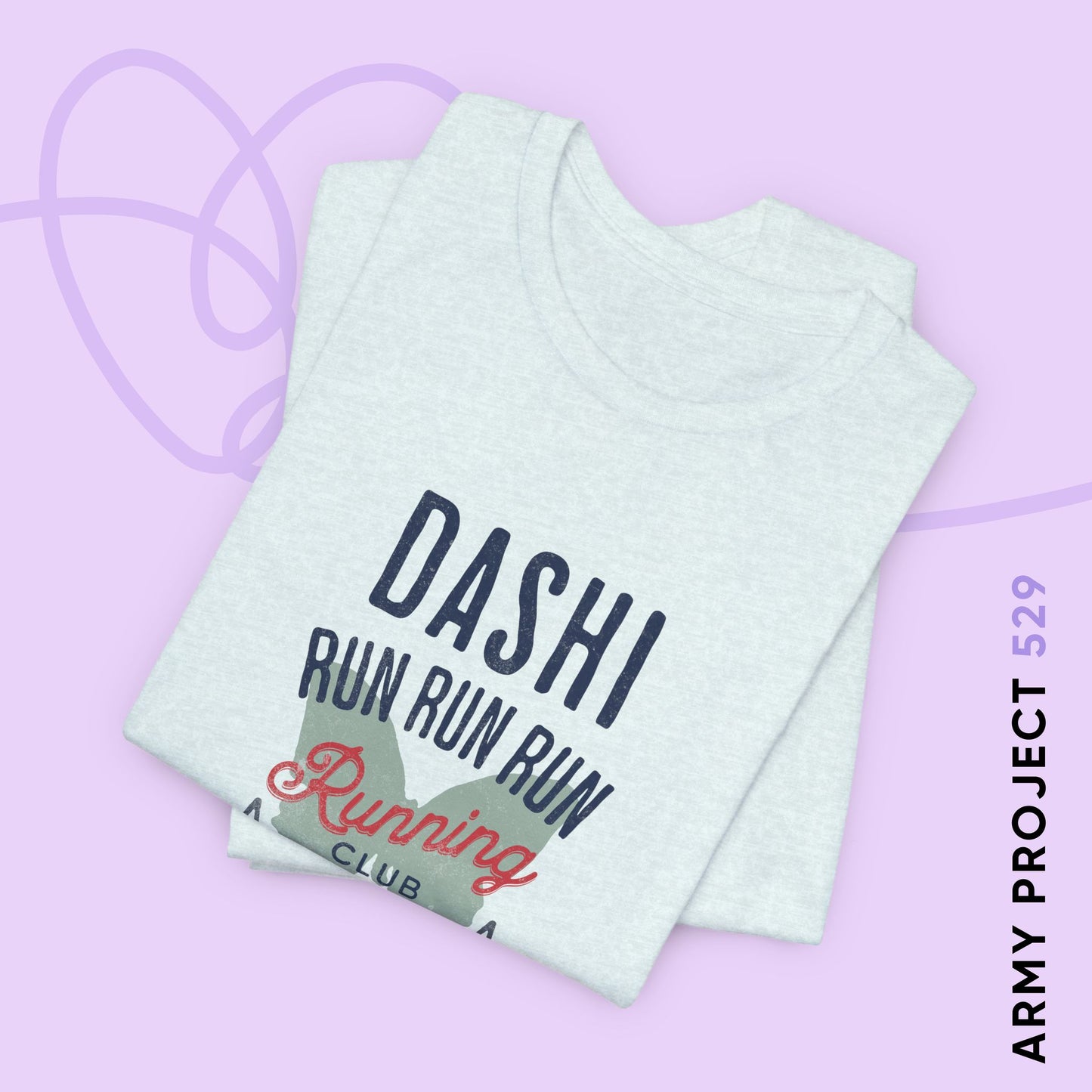OT7 Short Sleeve Shirt - Dashi Running Club - Fanmade BTS Merch - Unisex Jersey T-Shirt