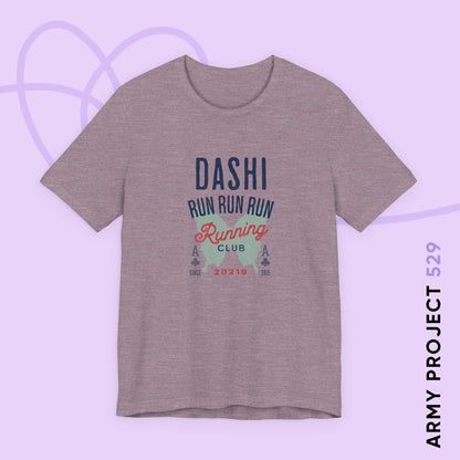 OT7 Short Sleeve Shirt - Dashi Running Club - Fanmade BTS Merch - Unisex Jersey T-Shirt
