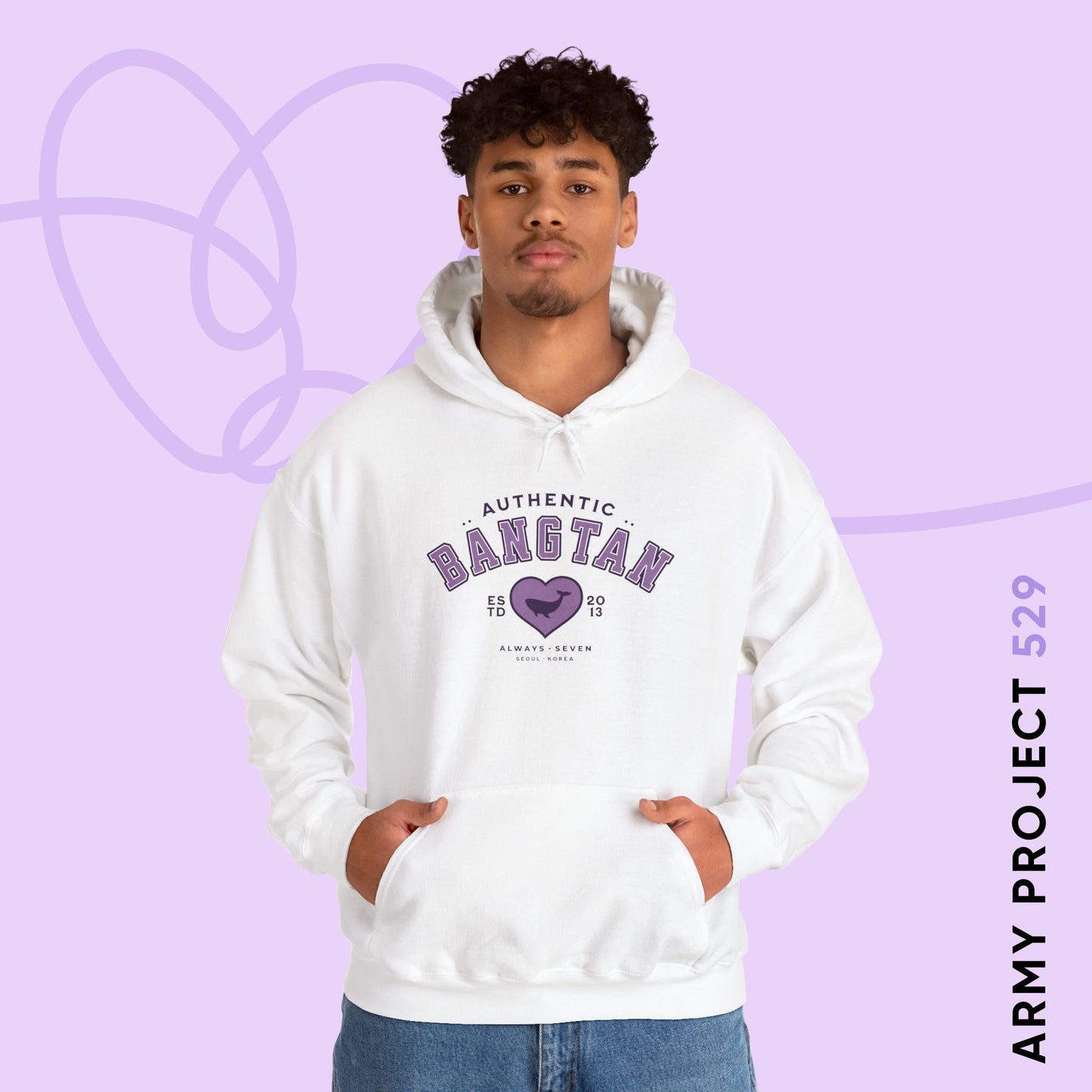 OT7 Hoodie - Bangtan Athletics - Fanmade BTS Merch - Cozy Unisex Sweatshirt