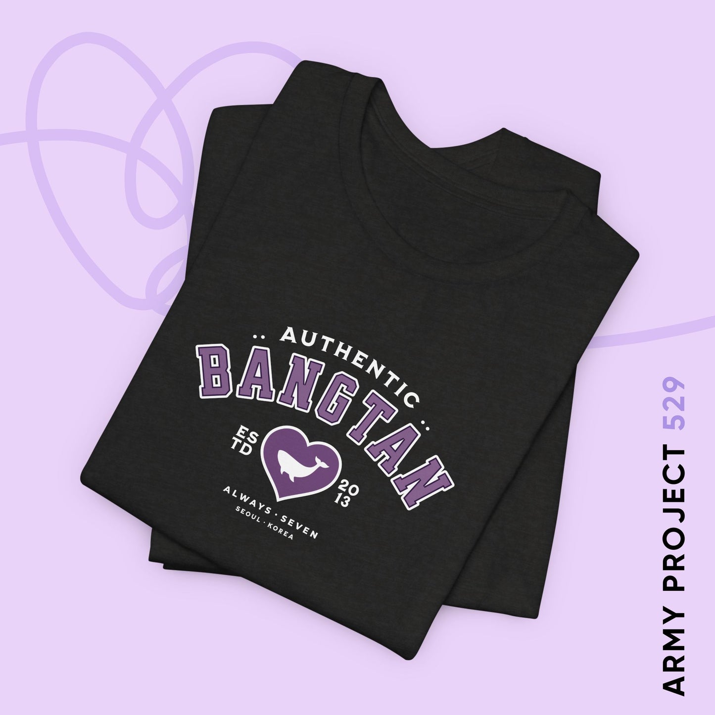 OT7 Short Sleeve Shirt - Bangtan Athletics - Fanmade BTS Merch - Unisex Jersey T-Shirt