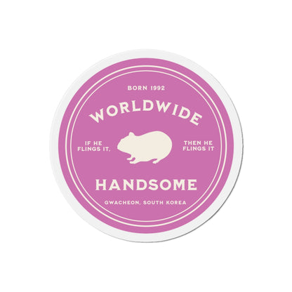 Worldwide Handsome Badge Series Die-Cut Magnet