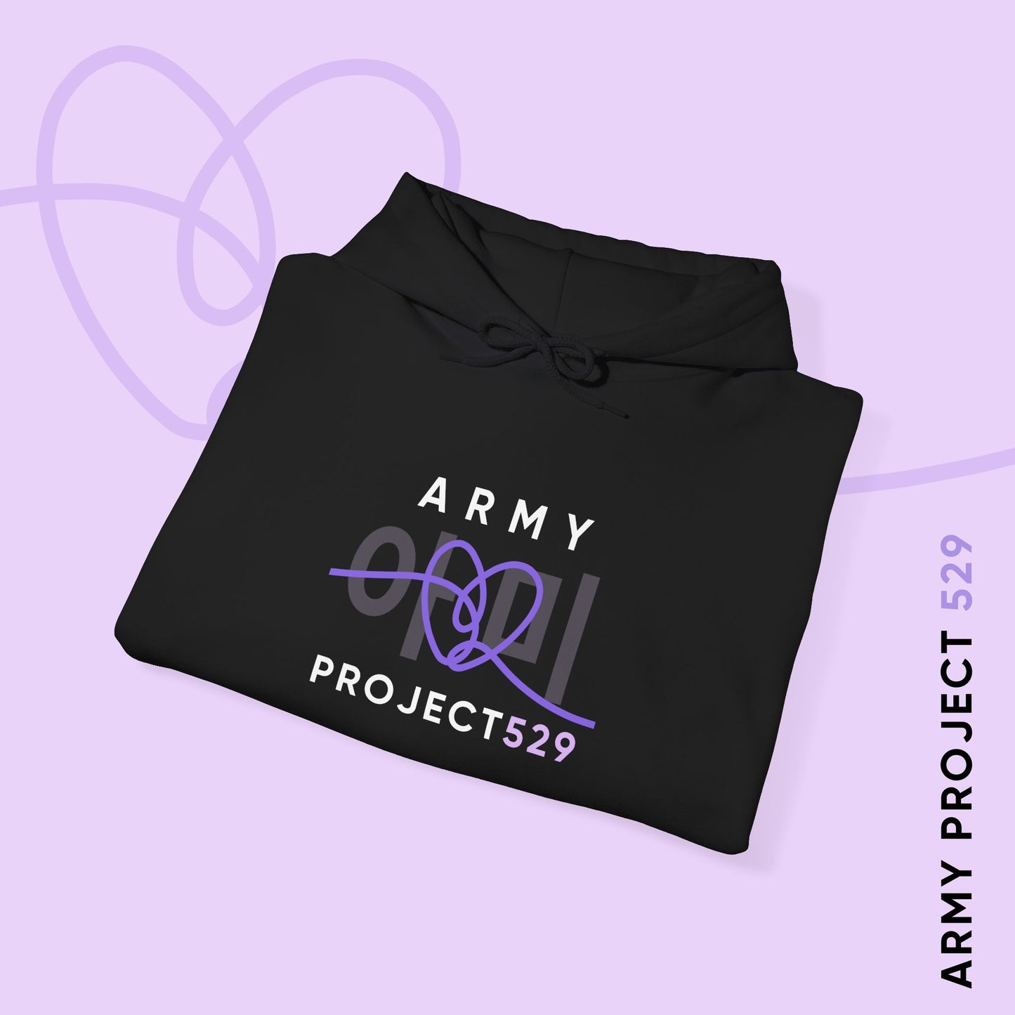 ARMY Project 529 Hoodie - ARMY Apparel - Cozy Unisex Sweatshirt