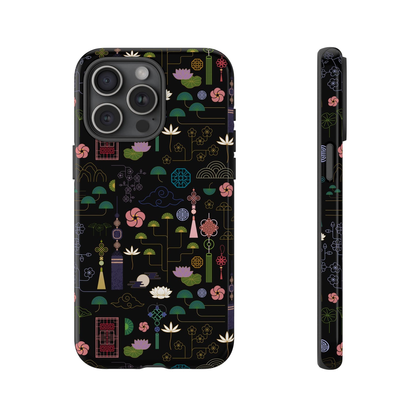 Norigae Night Garden Tough Phone Case - Elegant K-Pop Merch - iPhone, Galaxy, Pixel Cover