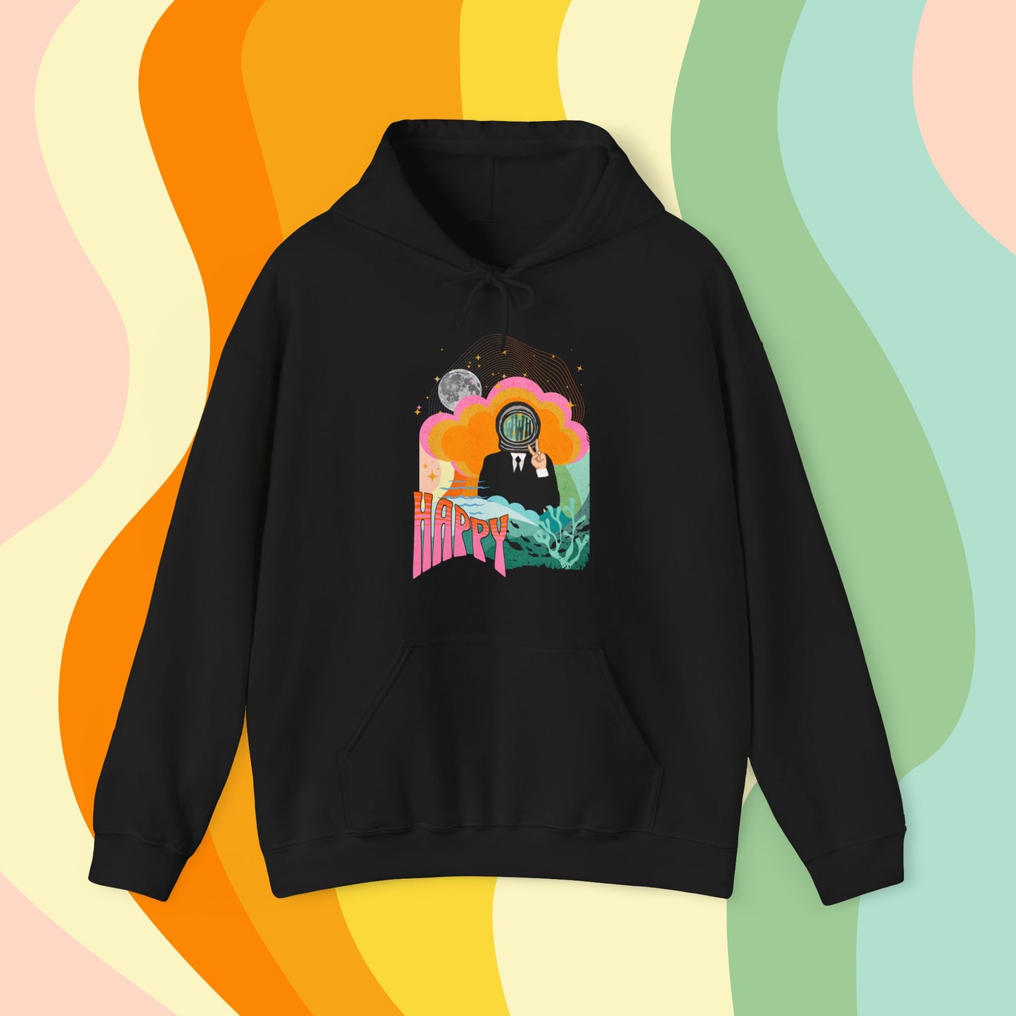 Jin Hoodie - Fanmade BTS Retro Series - 60s Mod Aesthetic - Cozy Unisex Sweatshirt