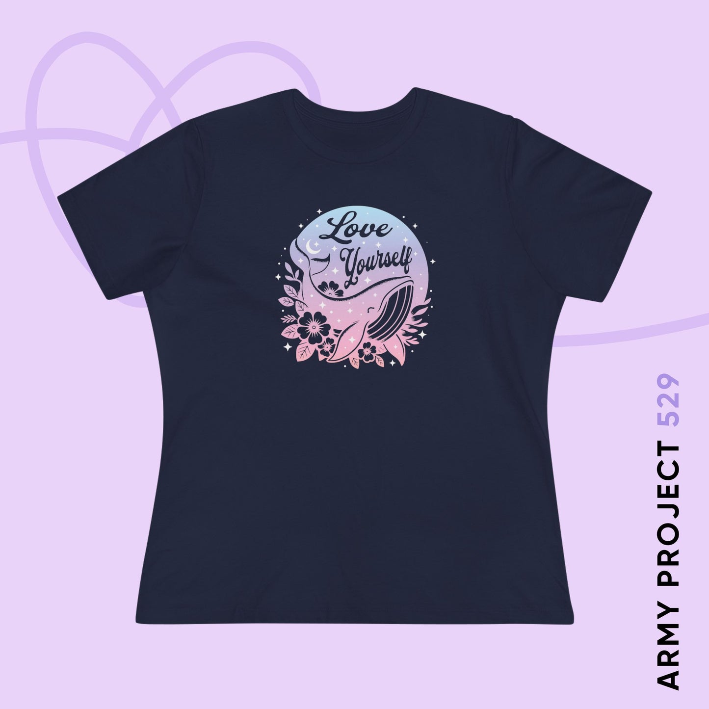OT7 Women's Tee - Love Yourself - Fanmade BTS Merch - Soft Jersey T-Shirt
