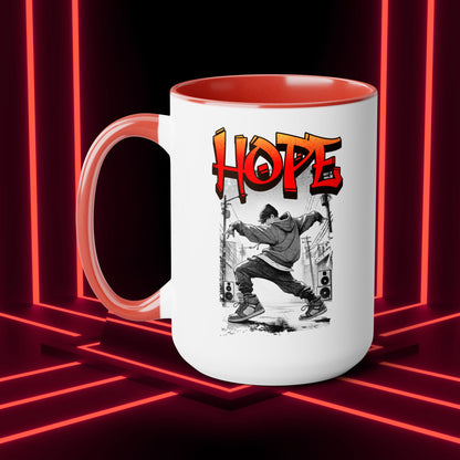 Hobi Concert Coffee Mug - HOTS with Hope - Fanmade BTS Drinkware - 15 oz Ceramic