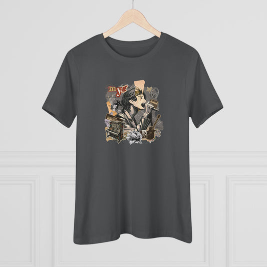 Yoongi Women's Tee - BTS Fanmade Retro Series - 2010s Rock Aesthetic - Soft Jersey T-Shirt