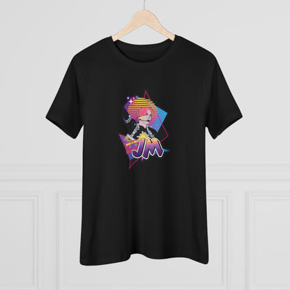 Jimin Women's Tee - BTS Fanmade Retro Series - 80s Pop Aesthetic - Soft Jersey T-Shirt
