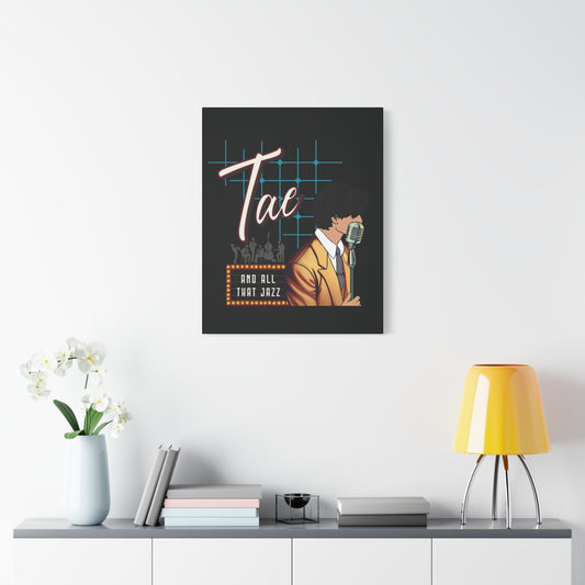 Taehyung Canvas Wall Art - Fanmade BTS Retro Series - 50s Vintage Aesthetic - Framed Wall Decor