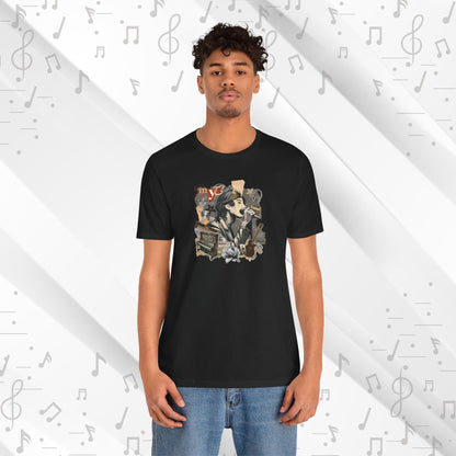 Yoongi Short Sleeve Shirt - Fanmade BTS Retro Series - 2010s Rock Aesthetic - Soft Unisex T-Shirt