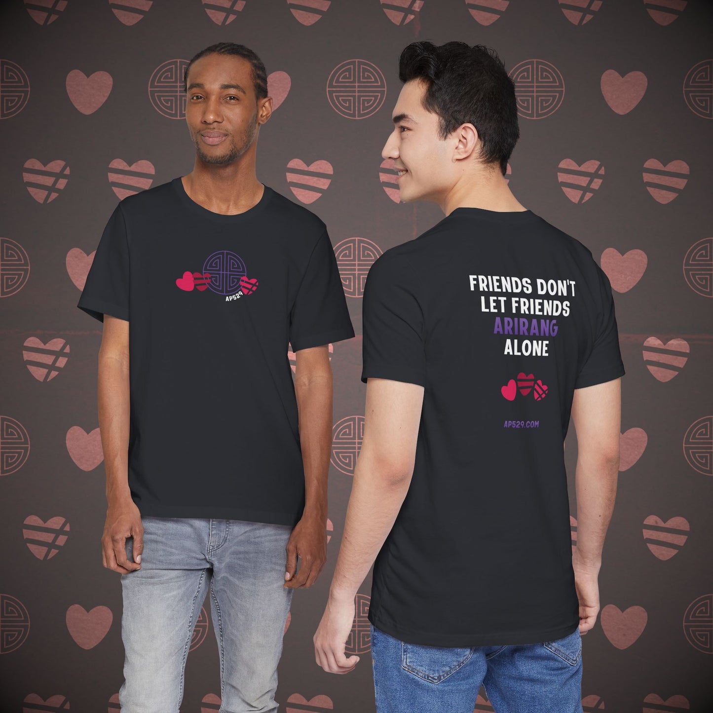 OT7 Short Sleeve Shirt - Friends Don't Let Friends ARIRANG Alone - Unisex Jersey T-Shirt