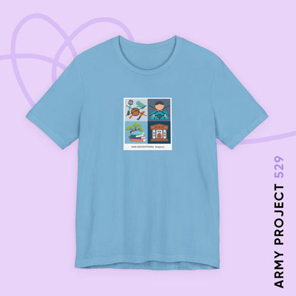 Namjoon Short Sleeve Shirt - Funny Fanmade BTS Merch - Care Instructions - Soft Unisex T-Shirt