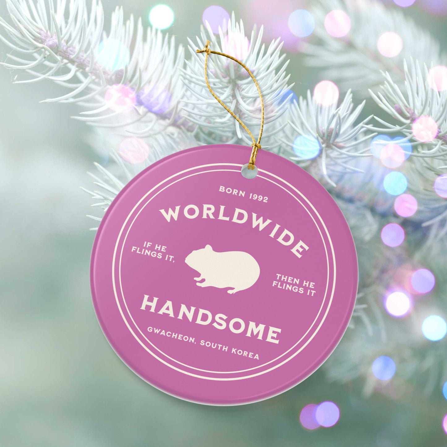 Worldwide Handsome Badge Series Ceramic Ornament