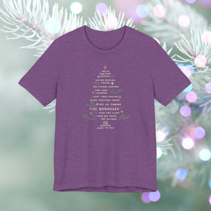 OT7 Short Sleeve Shirt - 12 Days of Bangtan - Fanmade BTS Merch - Unisex Jersey T-Shirt