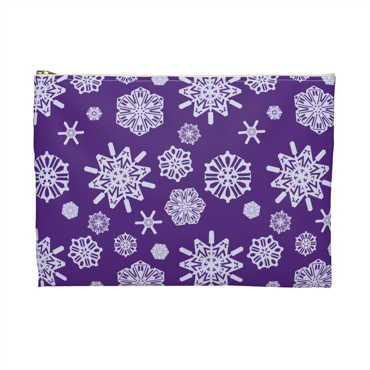 OT7 Cosmetics Bag - Secret Snowflakes (Purple) - Fanmade BTS Toiletry Bag Slim Profile Zipper Pouch