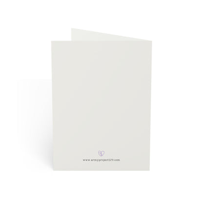 Fanmade BTS Greeting Card - Lotus Encouragement Quote - Vintage Floral Artwork