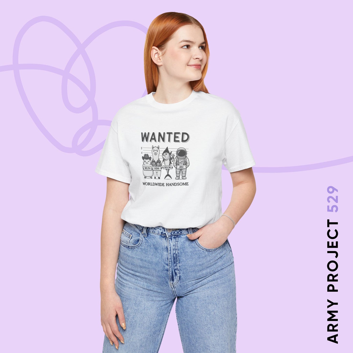 Run Kim Seokjin Unisex Jersey Short Sleeve Tee