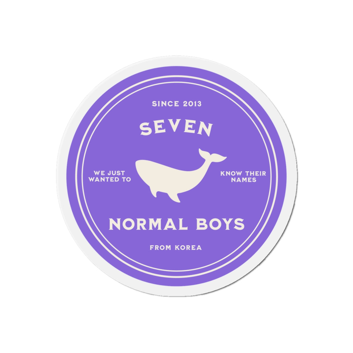 Seven Normal Boys Medallion Series Die-Cut Magnet