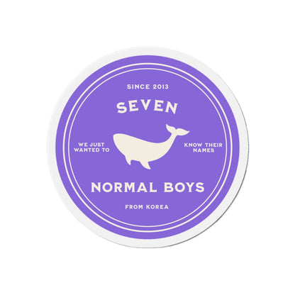 Seven Normal Boys Badge Series Die-Cut Magnet