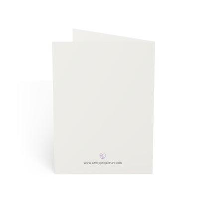 Fanmade BTS Greeting Card - "Love Yourself" Encouragement Card - Vintage Floral Artwork