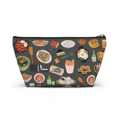 Illustrated Korean Meals Accessory Pouch w/ T-bottom