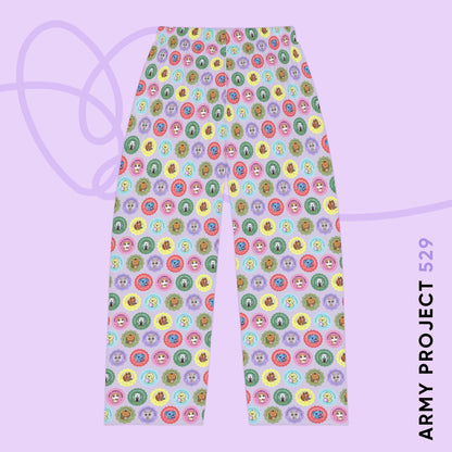 OT7 Namgoodies Bakery Pajama Pants - Cute Fanmade BTS Merch - Soft Unisex Lounge Wear
