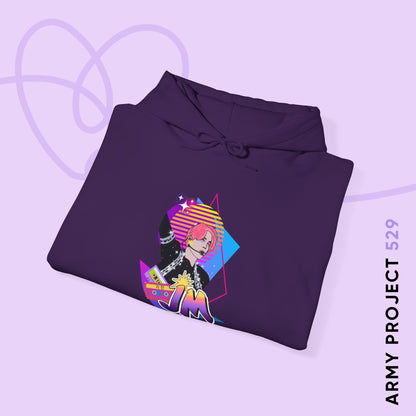 Jimin Hoodie - Fanmade BTS Retro Series - 80s Pop Aesthetic - Cozy Unisex Sweatshirt