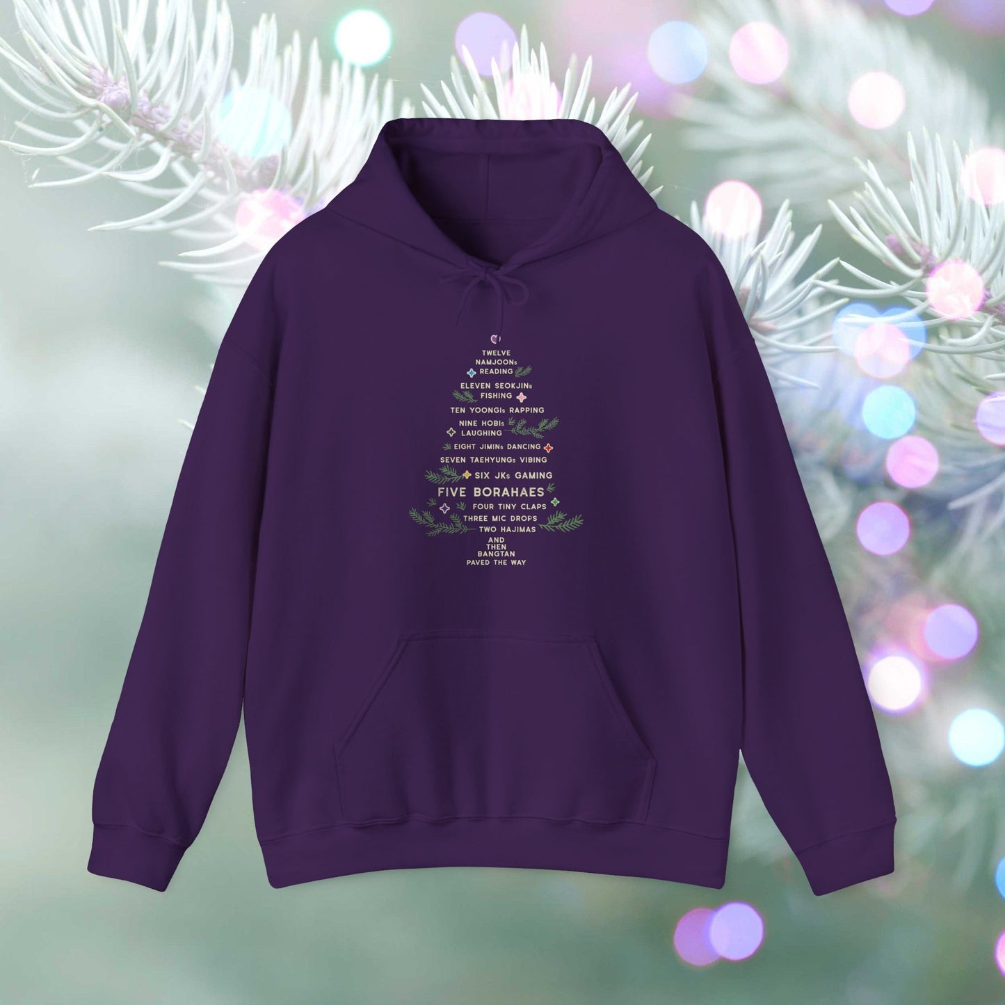 OT7 Hoodie - 12 Days of Bangtan- Fanmade BTS Merch - Cozy Unisex Sweatshirt