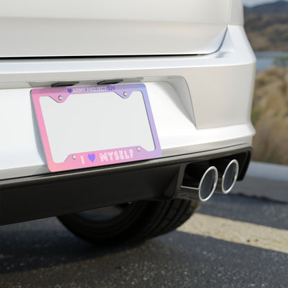 I Love Myself USA License Plate Frame