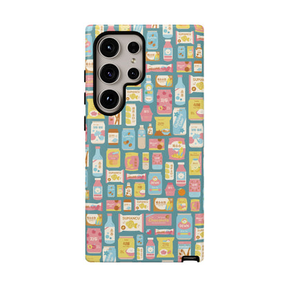 Sweet Pastel Korean Snacks Tough Phone Case - Cute K-Pop Merch - iPhone, Galaxy, Pixel Cover