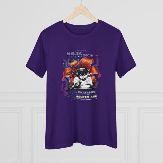 Jung Kook Women's Tee - BTS Fanmade Retro Series - Y2K Gamer Aesthetic - Soft Jersey T-Shirt