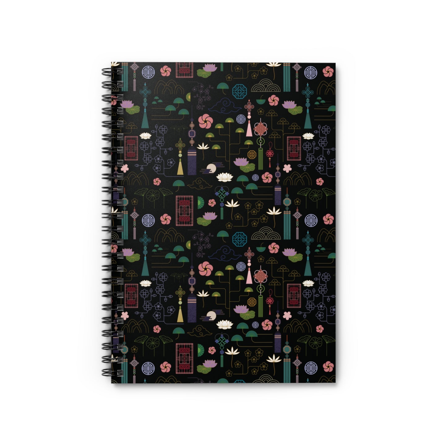 Norigae Night Garden Spiral Notebook